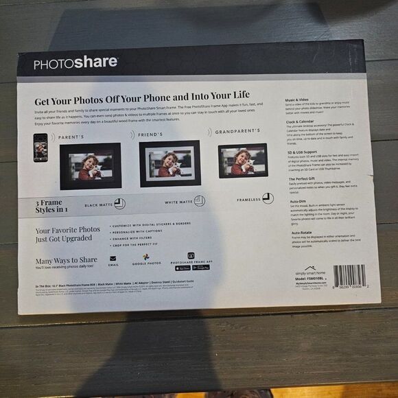 Simply Smart Home PhotoShare 10.1" Full HD Wi-Fi Smart Digital Picture Frame - Picture 12 of 16